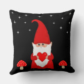 かわいいクリスマス格言オンブラック クッション (裏面)