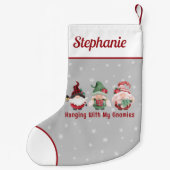 かわいいクリスマス格言カスタム スモールクリスマスストッキング (裏面)