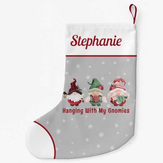 かわいいクリスマス格言カスタム スモールクリスマスストッキング (裏面)