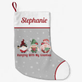 かわいいクリスマス格言カスタム スモールクリスマスストッキング (正面)