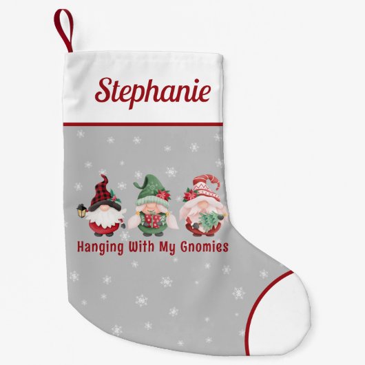 かわいいクリスマス格言カスタム スモールクリスマスストッキング (正面)