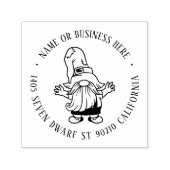 かわいいクリスマス格言カートゥーン名差出人住所 セルフインキングスタンプ (デザイン)