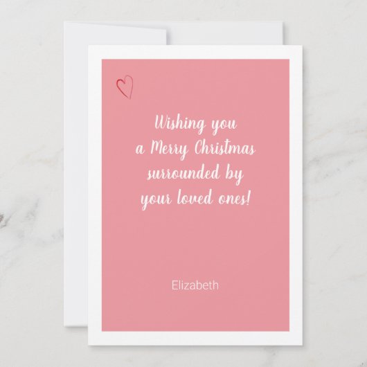 かわいいクリスマス格言ツインズウォーターカラーアート (裏面)