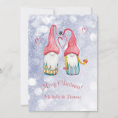 かわいいクリスマス格言ツインズウォーターカラーアート シーズンカード (正面)