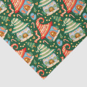 かわいいクリスマス格言ハウスとキャンディーキャン 薄葉紙 (詳細)