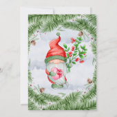 かわいいクリスマス格言バースデーパーティ招待状 招待状 (裏面)