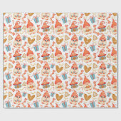 かわいいクリスマス格言パターン ラッピングペーパー (フラット)