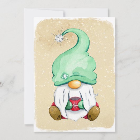 かわいいクリスマス格言ベビーシャワー招待状 招待状 (裏面)