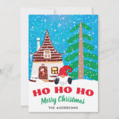かわいいクリスマス格言ホホホホ シーズンカード (正面)