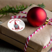 かわいいクリスマス格言ホリデーギフトステッカー ラウンドシール