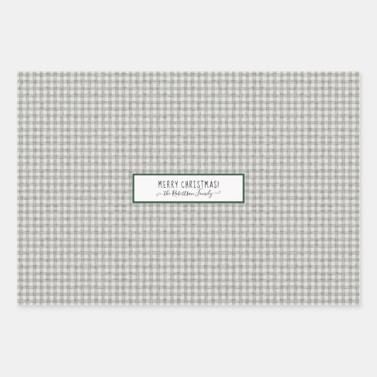 かわいいクリスマス格言ライトシャインフォレストツリースター ラッピングペーパーシート (正面2)