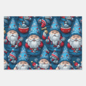 かわいいクリスマス格言ラッピング紙3xフラットシート ラッピングペーパーシート (正面2)