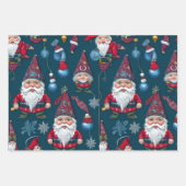 かわいいクリスマス格言ラッピング紙3xフラットシート ラッピングペーパーシート (正面)