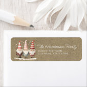 かわいいクリスマス格言差出人住所ラベル ラベル (インサイチュ)