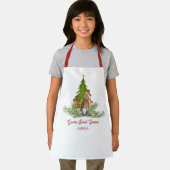 かわいいクリスマス格言甘い格言パーソナライズされた子供 エプロン (インサイチュ)