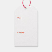 かわいいクリスマス格言 パーソナライズされた ギフトタグ (裏面)