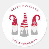 かわいいクリスマス格言 ラウンドシール (正面)