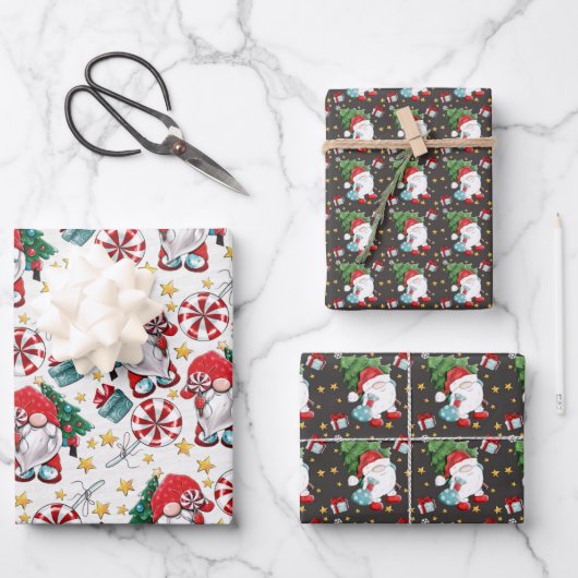 かわいいクリスマス格言 ラッピングペーパーシート (正面)