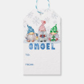 かわいいクリスマス格言GNOEL雪の結晶から ギフトタグ (正面)