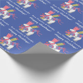 かわいいクリスマス極熊の孫 ラッピングペーパー (角)