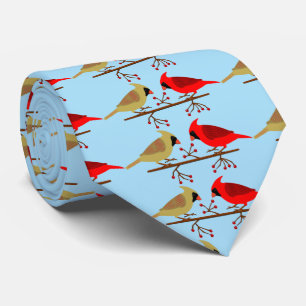 かわいいクリスマス深紅色と赤いベリーパターン(の模様が)ある ネクタイ
