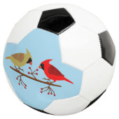 かわいいクリスマス深紅色と赤い果実 サッカーボール (3/4)