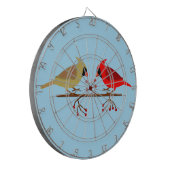 かわいいクリスマス深紅色と赤い果実 ダーツボード (正面左)