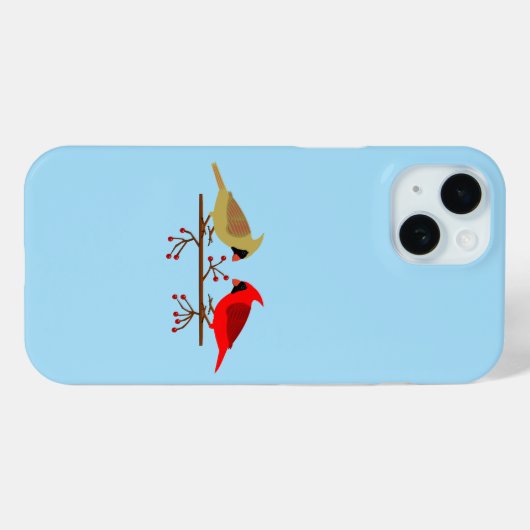 かわいいクリスマス深紅色と赤い果実 Case-Mate iPhoneケース (裏面 (横))