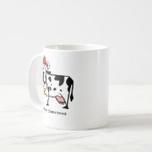 かわいいクリスマス牛マグ コーヒーマグカップ (正面左)