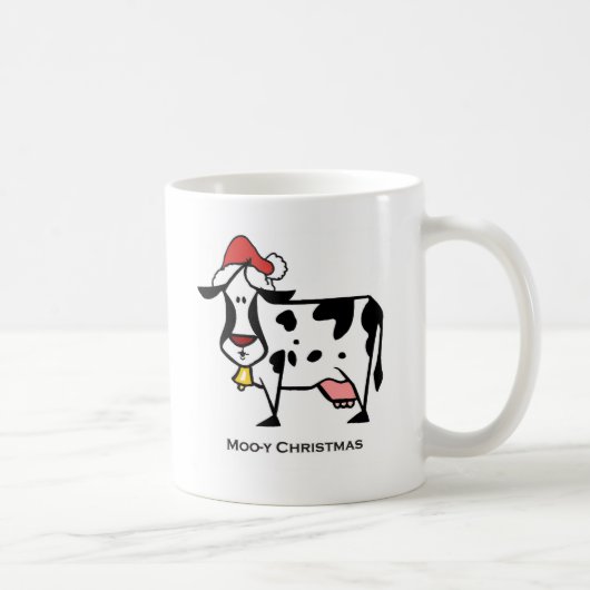かわいいクリスマス牛マグ コーヒーマグカップ (右)