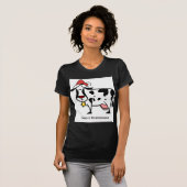 かわいいクリスマス牛 Tシャツ (正面フル)