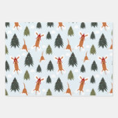 かわいいクリスマス犬 ラッピングペーパーシート (正面2)