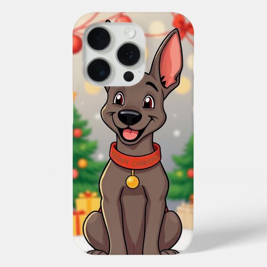 かわいいクリスマス犬 Case-Mate iPhoneケース (裏面)