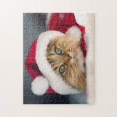 かわいいクリスマス猫うそつき ジグソーパズル (縦)