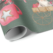 かわいいクリスマス猫ちゃん ラッピングペーパー (ロールコーナー)