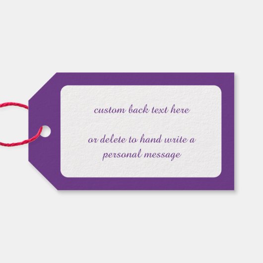 かわいいクリスマス猫とネズミのストッキング ギフトタグ (裏面横)