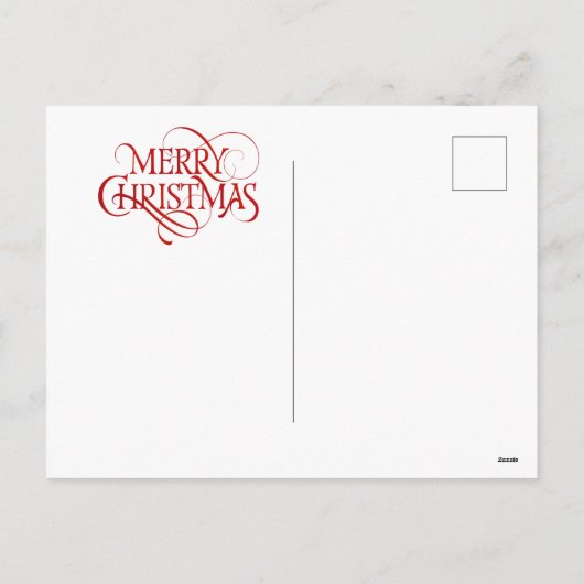 かわいいクリスマス猫と犬 シーズンポストカード (裏面)