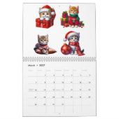 かわいいクリスマス猫のカウントダウンカレンダー 2026 カレンダー (3月 2027)