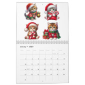 かわいいクリスマス猫のカウントダウンカレンダー 2026 カレンダー (1月 2027)