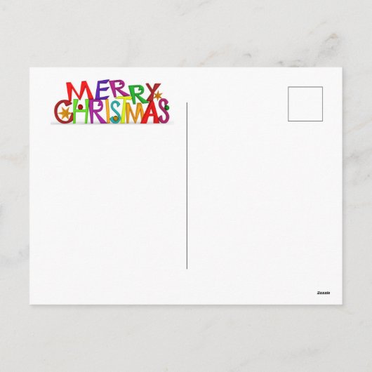 かわいいクリスマス猫はがき シーズンポストカード (裏面)