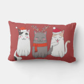 かわいいクリスマス猫カスタムたち ランバークッション (裏面)