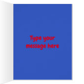 かわいいクリスマス猫カスタムカード (内側(右))