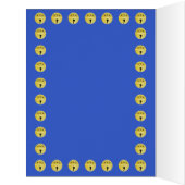 かわいいクリスマス猫カスタムカード (内側(左))