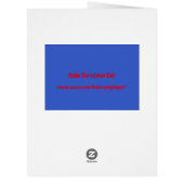 かわいいクリスマス猫カスタムカード (裏面)