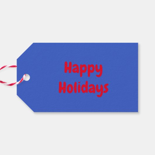 かわいいクリスマス猫カスタム ギフトタグ (裏面横)