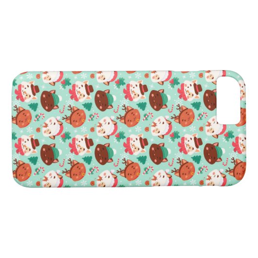 かわいいクリスマス猫ケースメイトiPhoneケース Case-Mate iPhoneケース (裏面(横))
