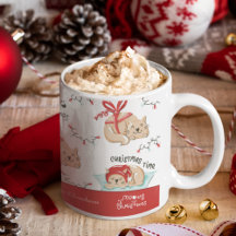 かわいいクリスマス猫パターン