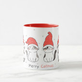 かわいいクリスマス猫マグカップ マグカップ (中央)