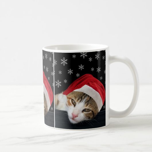 かわいいクリスマス猫マグカップ マグカップ (右)
