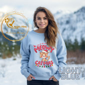 かわいいクリスマス猫ミオウィクリスマス猫 スウェットシャツ